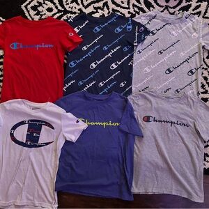 Champion Kids' Short Sleeve Tees - Red, Blue, Gray Collection